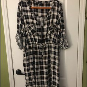 Torrid plaid shirt dress
